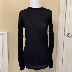 Proenza Schouler semi sheer black sweater